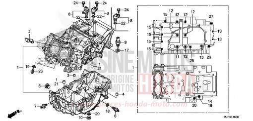 CARTER MOTEUR CTX700AE de 2014